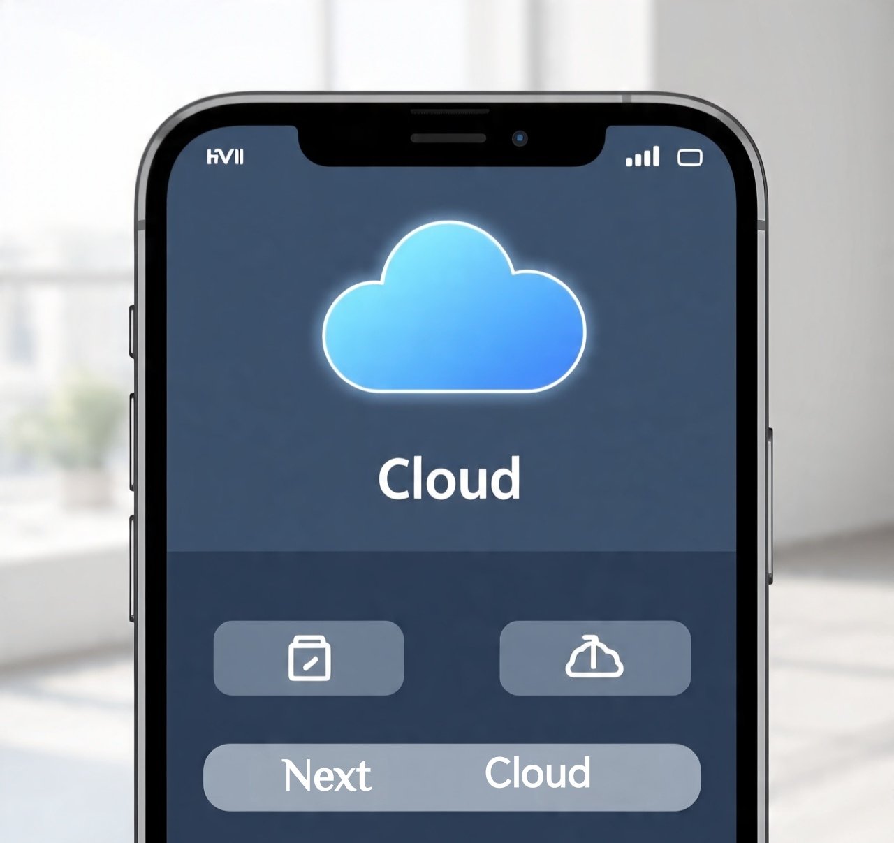 Server room and cloud dashboard